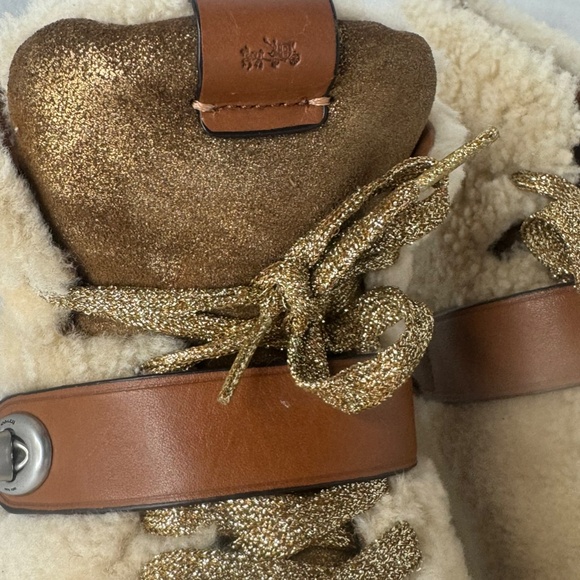 Coach Urban Hiker Shearling Platform Boot - Picture 8 of 9